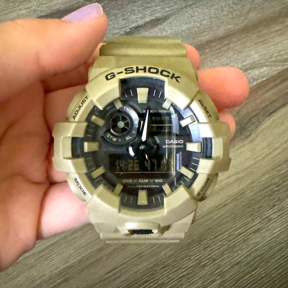 G-Shock Men's Analog-Digital Green Resin Strap Watch